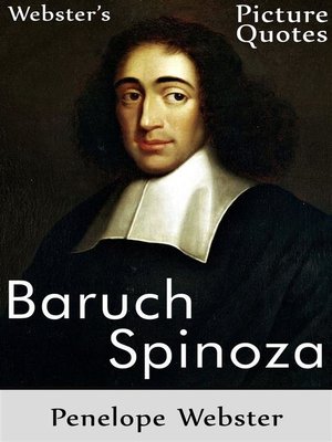 cover image of Webster's Baruch Spinoza Picture Quotes